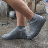 Recyclable Silicone Overshoes Reusable Waterproof Rainproof Men Shoes Covers Rain Boots Non-slip Washable 6 Colors S/M/L