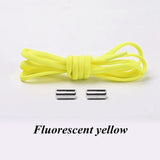 1Pair No tie Shoelaces Round Elastic Shoe Laces For Kids and Adult Sneakers Shoelace Quick Lazy Laces 19 Color Shoestrings