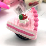 1pcs High Imitation Shoe Charms Ice Cream Ladybug Soccer Rainbow Bee Shoe Buckles Accessory fit Bracelets Croc JIBZ Kids Gifts