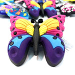 1pcs High Imitation Shoe Charms Ice Cream Ladybug Soccer Rainbow Bee Shoe Buckles Accessory fit Bracelets Croc JIBZ Kids Gifts