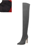 Brand New women's shoes woman Plus Large big size 32-48 over the knee boots thin high heel sexy Party Boots botas de mujer 2019