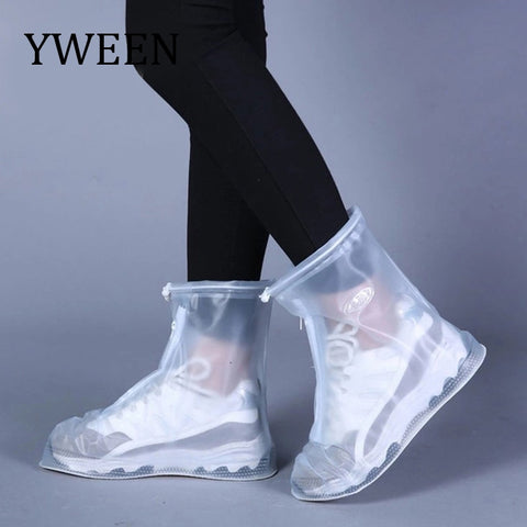 YWEEN Reusable Waterproof Shoe Covers For Motorcycle Cycling Bike Boot Rainwear for Shoes For Walking In Creek Rainy And Snowing