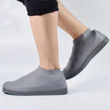 Recyclable Silicone Overshoes Reusable Waterproof Rainproof Men Shoes Covers Rain Boots Non-slip Washable 6 Colors S/M/L