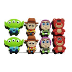 4-8pcs Cartoon PVC Shoe Charms Mickey Game of Thrones Doctor Who X-Men Accessory Buckles Fit Bracelet Croc JIBZ Kids Gift
