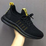 New Mesh Male Shoes  Spring Casual Men Sneakers Flyknit Sweat-Absorbant Fashion men walking footwear Tenis Feminino Zapatos