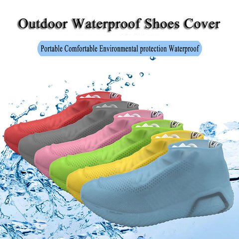 2019 New Reusable Non-Slip Shoes Covers Waterproof Silicone Shoe Cover Outdoor Rain Overshoes S/M/L Shoes Accessories