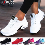 KAMUCC New Platform Ladies Sneakers Breathable Women Casual Shoes Woman Fashion Height Increasing Shoes Plus Size 35-42