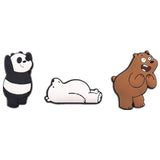 1 to 3pcs Animals Style PVC Shoe Charms Decoration Panda/Polar Bear/Brown Bear Shoe Accessories for croc jibz Kid's Party X-mas