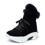 Koovan Women's Boots 2019 New Winter Snow Short Boots For Girls Female Genuine Leather Short Matte Plus Velvet Cotton Shoes 40