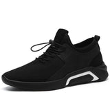 Men Shoes New Style Fashion Breathable Sneakers Men's Korean-style Stylish British-Style Versatile Mesh Shoes Black Sports And L