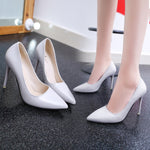 2017 Women Pumps Spring/Autumn High heels Pointed Toe Female Wedding Shoes Sexy High Heel shoes for women 10CM