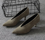 XGRAVITY 2019 Pop Star Pointed Toe Girl Thin Heel Woman Shoes Deep V Design Lady Fashion Shoes Elegant European Women Shoes C264