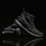 Summer Men Socks Sneakers Beathable Mesh Male Casual Shoes Lace Up Sock Shoes Loafers Boys Super Light Sock Trainers Ultra Boost