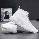Summer Men Socks Sneakers Beathable Mesh Male Casual Shoes Lace Up Sock Shoes Loafers Boys Super Light Sock Trainers Ultra Boost