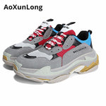 AoXunLong New Sneakers Men Similar balencia Shoes Men Cowhide Non-slip Casual Shoes Unisex EU 35-44 Men Shoes zapatos de hombre