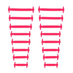 16pcs/lot&12pcs/lot Fashion No Tie Shoelaces Unisex Elastic Silicone Shoelaces Rubber Shoelace Free shipping H0002