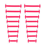 16pcs/lot&12pcs/lot Fashion No Tie Shoelaces Unisex Elastic Silicone Shoelaces Rubber Shoelace Free shipping H0002