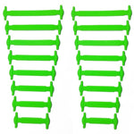 16pcs/lot&12pcs/lot Fashion No Tie Shoelaces Unisex Elastic Silicone Shoelaces Rubber Shoelace Free shipping H0002