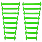 16pcs/lot&12pcs/lot Fashion No Tie Shoelaces Unisex Elastic Silicone Shoelaces Rubber Shoelace Free shipping H0002