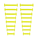 16pcs/lot&12pcs/lot Fashion No Tie Shoelaces Unisex Elastic Silicone Shoelaces Rubber Shoelace Free shipping H0002