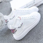 Mhysa 2019 spring new wedge fashion white shoes female platform ladies casual shoes comfortable breathable mesh sneakers L259