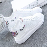 Mhysa 2019 spring new wedge fashion white shoes female platform ladies casual shoes comfortable breathable mesh sneakers L259
