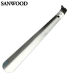 Durable Handle Professional Metal Silver Color Shoe Horn Lifter Long Shoespooner 9IGT