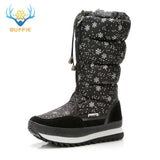 2019 Winter boots High Women Snow Boots plush Warm shoes Plus size 35 to big 42 easy wear girl white zip shoes female hot boots