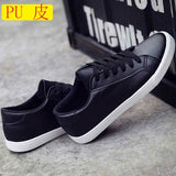 Women White Sneakers Tenis Feminino PU Leather Vulcanized Shoes Ladies Trainers Casual Flats Lace-Up Zapatillas Mujer