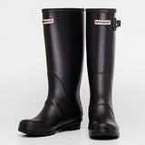 DRIPDROP Original Tall Rain Boots for Women British Classic Waterproof Rainboots Ladies Wellies Wellington Matte Boots