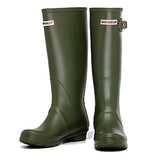 DRIPDROP Original Tall Rain Boots for Women British Classic Waterproof Rainboots Ladies Wellies Wellington Matte Boots