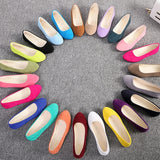 Women Flats Shoes 2019 Faux Suede Loafers Candy Color Shoes Woman Fur Flats Warm Ladies Shoes Black Boat Shoes