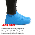 1 Pair Reusable Latex Waterproof Rain Shoes Covers Slip-resistant Rubber Rain Boot Overshoes S/M/L Shoes Accessories