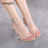 2019 sexy transparent high heels pumps women shoes ladies party shoes woman high heel wedding shoes talon femme