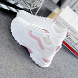 Women Sneakers 2019 Fashion Casual Shoes Woman Comfortable Breathable White Flats Female Platform Sneakers Chaussure Femme
